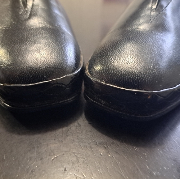 Vintage California Magdesians Black Nappa Leather Pump    Size 10 - Picture 3 of 10